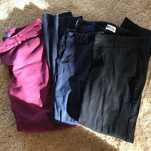 Old Navy NAVY and BLACK ONLY Pixie Pant Bundle